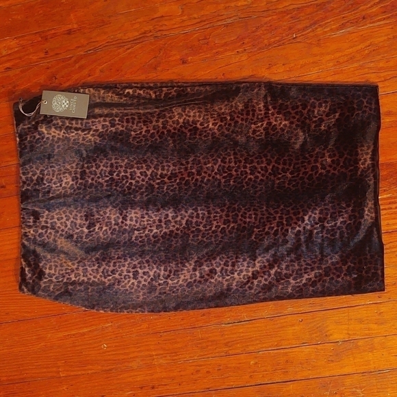Vince Camuto Velvet Leopard Print Skirt Sz XS NWT - Picture 1 of 8
